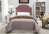 IDF-7880PR-HB-T Purple Classic Upholstered Twin Headboard - Mira