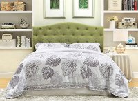 IDF-7989GR-HB-FQ Green Upholstered Full/Queen Headboard - Venice
