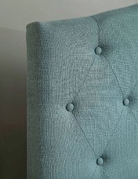 IDF-7989BL-HB-T Blue Tufted Upholstered Twin Headboard - Venice-2