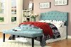 IDF-7989BL-HB-FQ Blue Upholstered Full/Queen Headboard - Venice