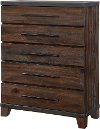 Clearance Modern Rustic Brown Chest of Drawers - Forge