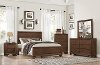 Casual Contemporary Brown 6 Piece Full Bedroom Set - Jacob