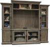 Clearance Washed Gray 4 Piece Modern Entertainment Center - Dovetail