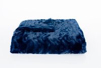 Midnight Blue Wave Home Throw Blanket