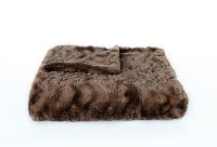 Brown Umber Wave Home Throw Blanket