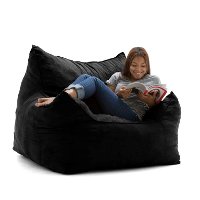 0551378 Lounger Black Comfort Suede Plus - Imperial