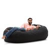 0002010 Big Joe Media Lounger Black Twill (6 Foot) - Fuf-2