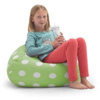 0630252 Big Joe Classic Bean Bag Chartreuse with White Dots (88 Inch) - Classic