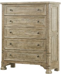 Classic Weathered Pine Chest of Drawers - Interlude II