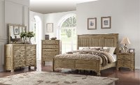 Classic Weathered Pine 4 Piece Queen Bedroom Set - Interlude II