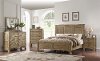 Clearance Classic Weathered Pine 6 Piece Queen Bedroom Set - Interlude II