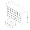 10606 Gray Maple 8-Drawer Double Dresser - Versa -7