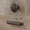 10607 Weathered Oak Two-Door Armoire with Drawers - Versa-5
