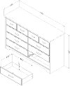 10609 8-Drawer Double Dresser - Versa -6