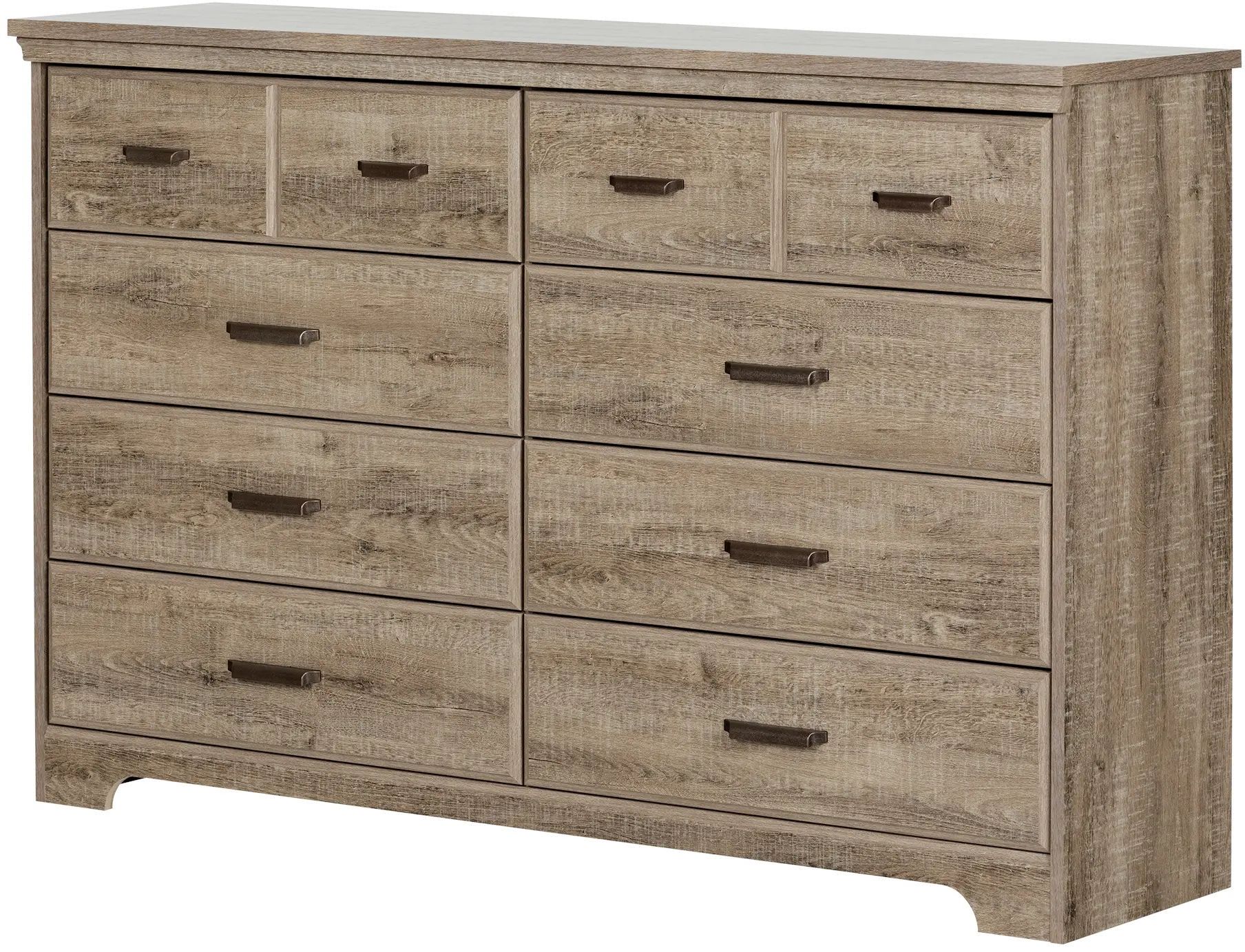 10609 Versa Weathered Oak 8-Drawer Double Dresser-2