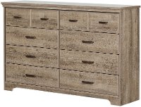 10609 Weathered Oak 8-Drawer Double Dresser - Versa -2