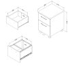10551 Two-Drawer Mobile File Cabinet - Munich -4