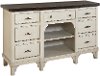 Clearance White and Weathered Brown Sideboard - Mystic Cay
