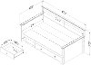 10694 Twin Daybed with Storage (39 Inch ) - Summer Breeze -7