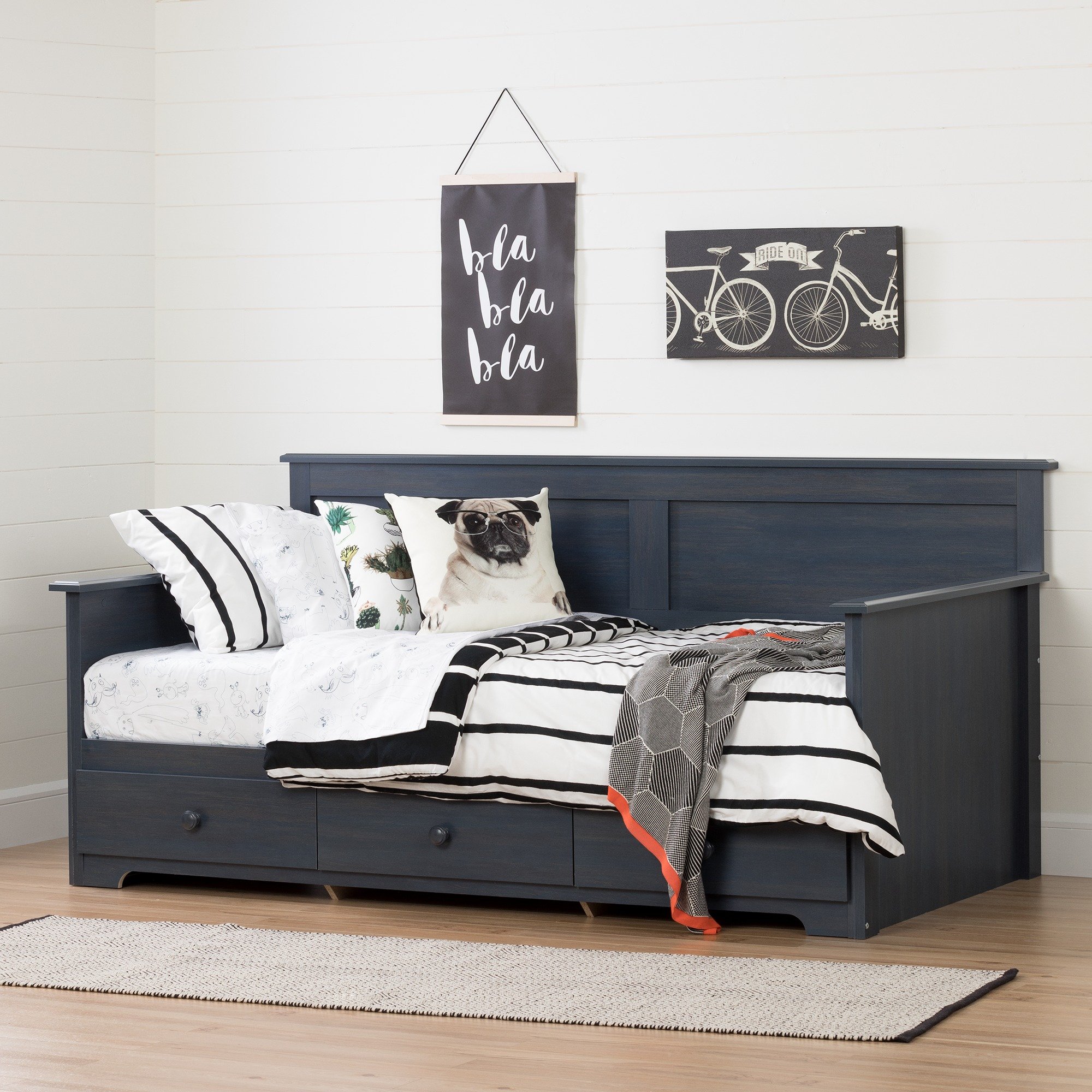 10694 Twin Daybed with Storage (39 Inch ) - Summer Breeze-1