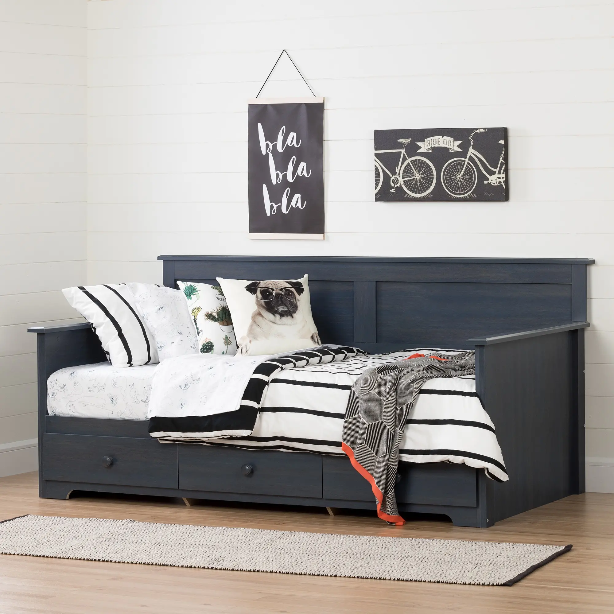 10694 Twin Daybed with Storage (39 Inch ) - Summer Breeze-1