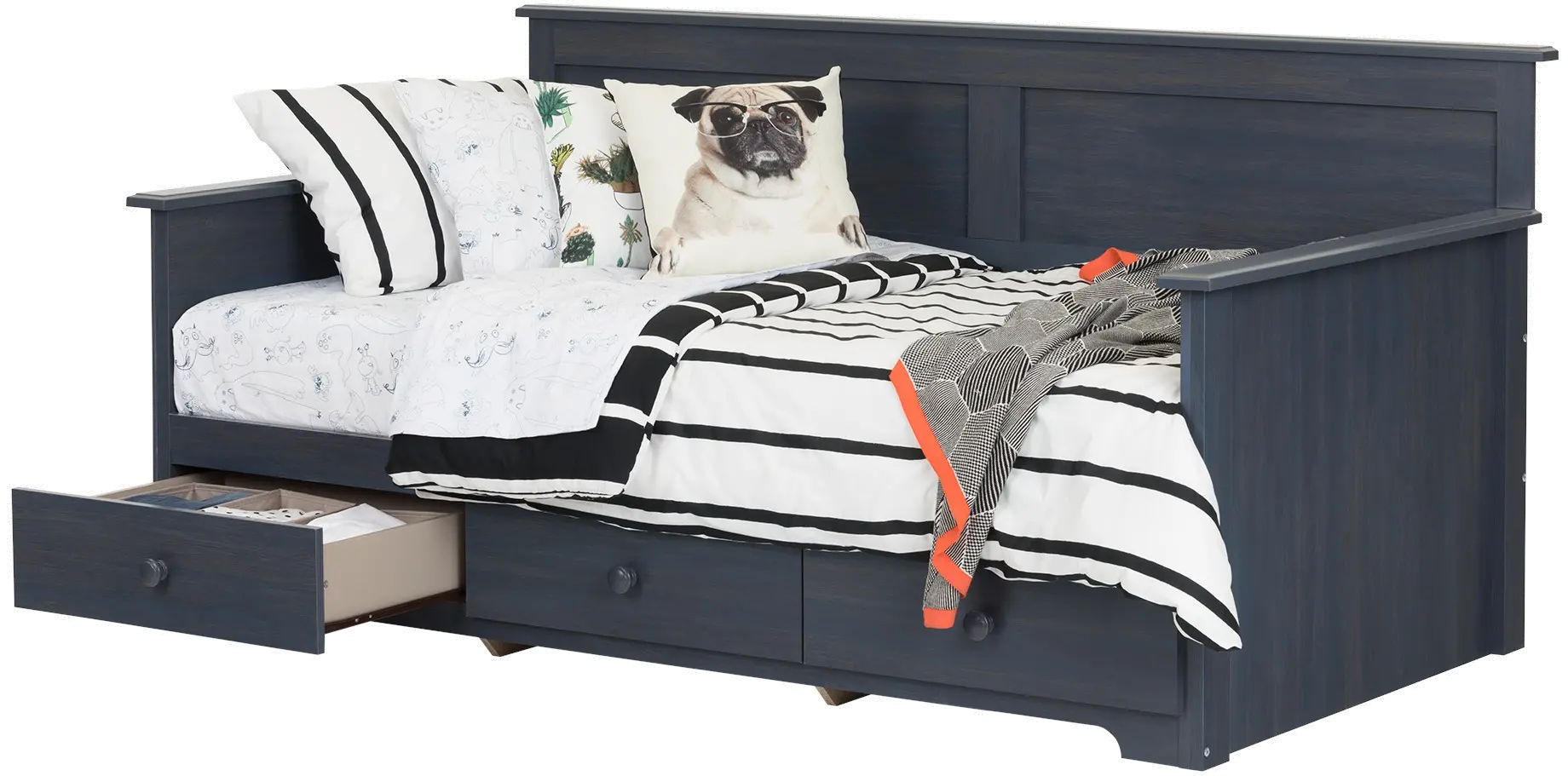 10694 Twin Daybed with Storage (39 Inch ) - Summer Breeze-4