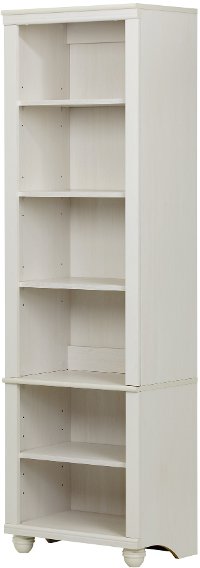10314 White Wash Narrow 6-Shelf Bookcase - Hopedale-2