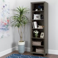 10324 Narrow 6-Shelf Bookcase - Hopedale