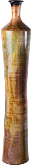 48 Inch Lime Blue and Brown Handmade Jar
