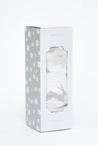 Slow and Steady Bamboo Rayon and Cotton Muslin Swaddle Blanket-2