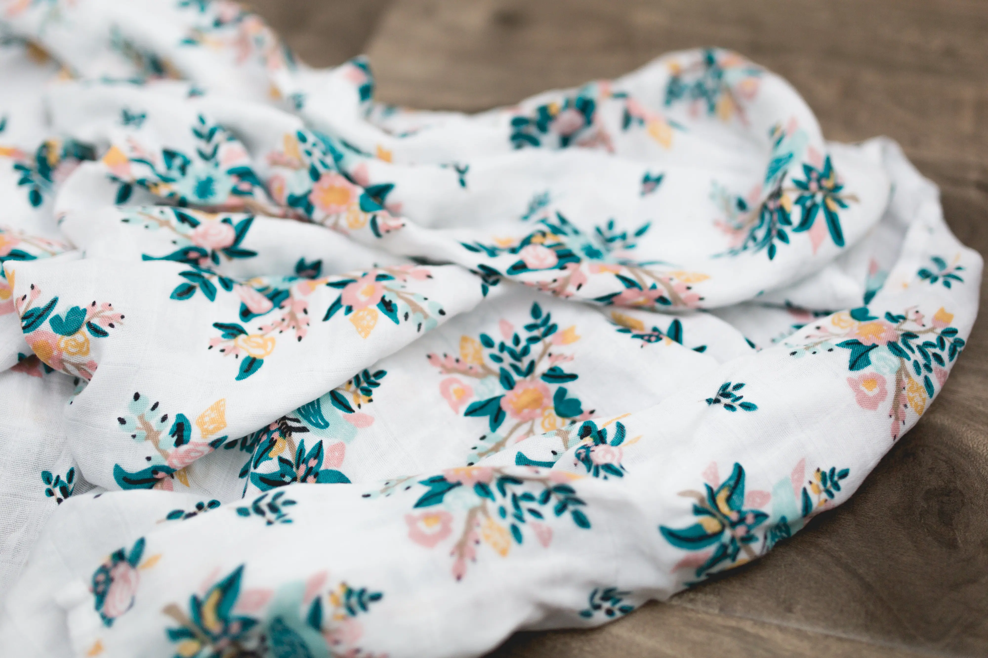 Meadowlark Bamboo Rayon and Cotton Muslin Swaddle Blanket-2