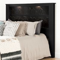 10122 Black King Headboard with Lights (78 Inch ) - Gloria