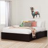 10697 Chocolate Brown Queen Storage Platform Bed - Step One-1