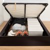 10697 Chocolate Brown Queen Storage Platform Bed - Step One-2