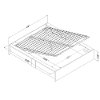 10697 Chocolate Brown Queen Storage Platform Bed - Step One-3