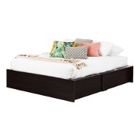10697 Chocolate Brown Queen Storage Platform Bed - Step One-6