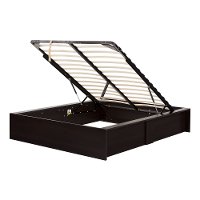 10697 Chocolate Brown Queen Storage Platform Bed - Step One-7