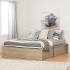 10701 Rustic Oak Queen Storage Platform Bed - Step One