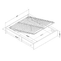 10701 Rustic Oak Queen Storage Platform Bed - Step One-3