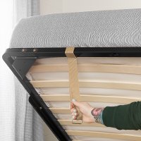 10701 Rustic Oak Queen Storage Platform Bed - Step One-5