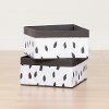 100212 White/Grey Baskets Feathers Print 2-Pack - Storit