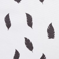 100213 White & Gray Feather Print Laundry Hamper - Storit-3