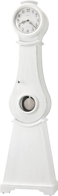 Antique White Floor Clock - Angelina