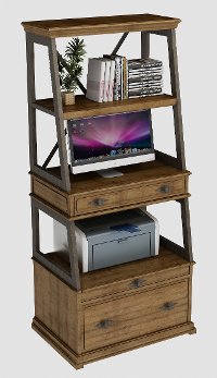 Knotty Alder Bookcase