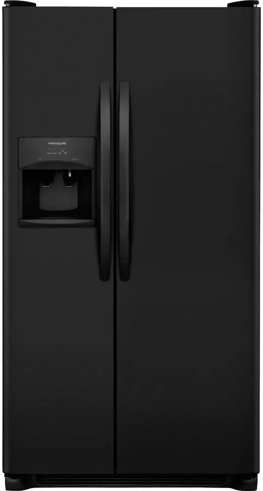 FFSS2615TE Frigidaire 25.5 cu. ft. Side-by-Side Refrigerator - 36 Inch Black-1