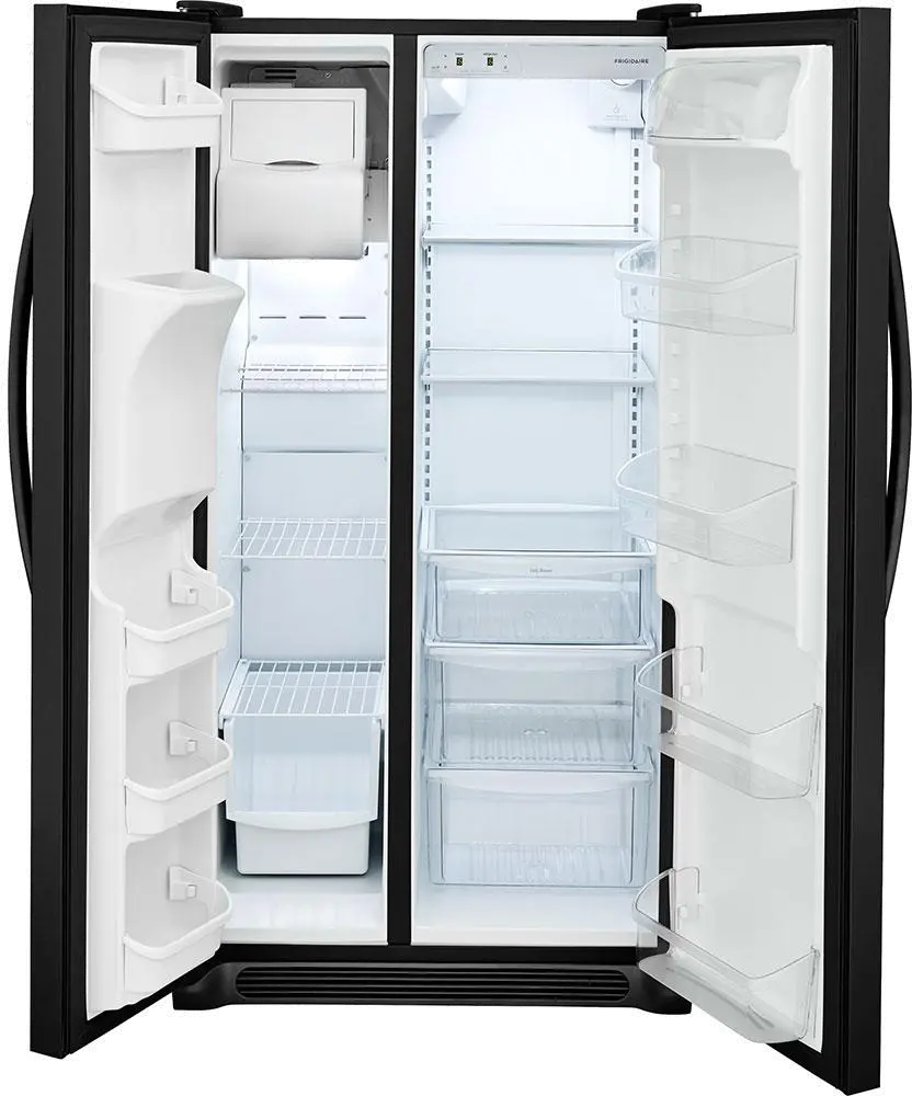 FFSS2615TE Frigidaire 25.5 cu. ft. Side-by-Side Refrigerator - 36 Inch Black-2