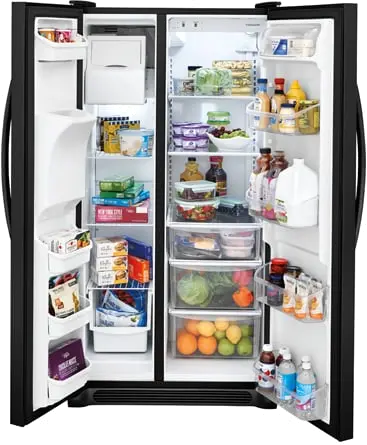 FFSS2615TE Frigidaire 25.5 cu. ft. Side-by-Side Refrigerator - 36 Inch Black-3
