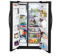 FFSS2615TE Frigidaire 25.5 cu. ft. Side-by-Side Refrigerator - 36 Inch Black-3