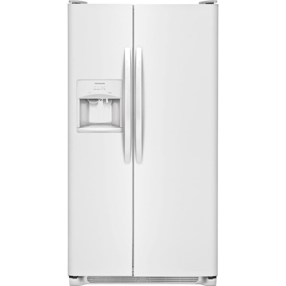FFSS2615TP Frigidaire 25.5 cu. ft. Side-by-Side Refrigerator - 36 Inch White-1