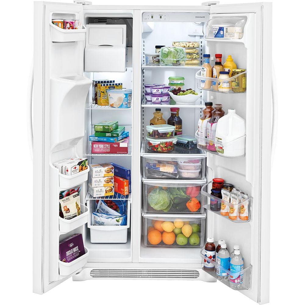 FFSS2615TP Frigidaire 25.5 cu. ft. Side-by-Side Refrigerator - 36 Inch White-3